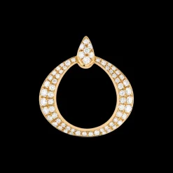 Anhänger, 18 K Gelbgold, Diamanten