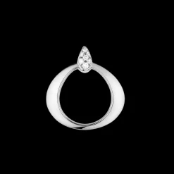 Anhänger, 18 K Weißgold, Diamanten