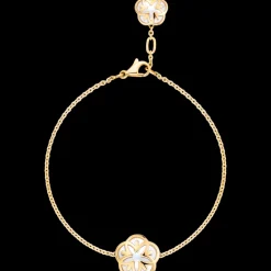 Armband, 18 K Gelbgold, Perlmutt