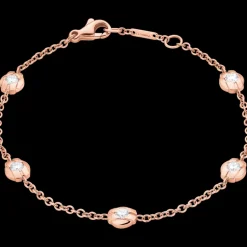 Armband, 18 K Rotgold, Diamanten