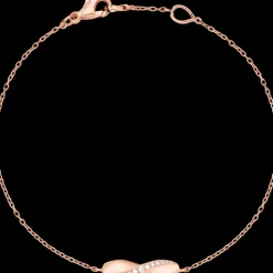 Armband, 18 K Rotgold, Diamanten