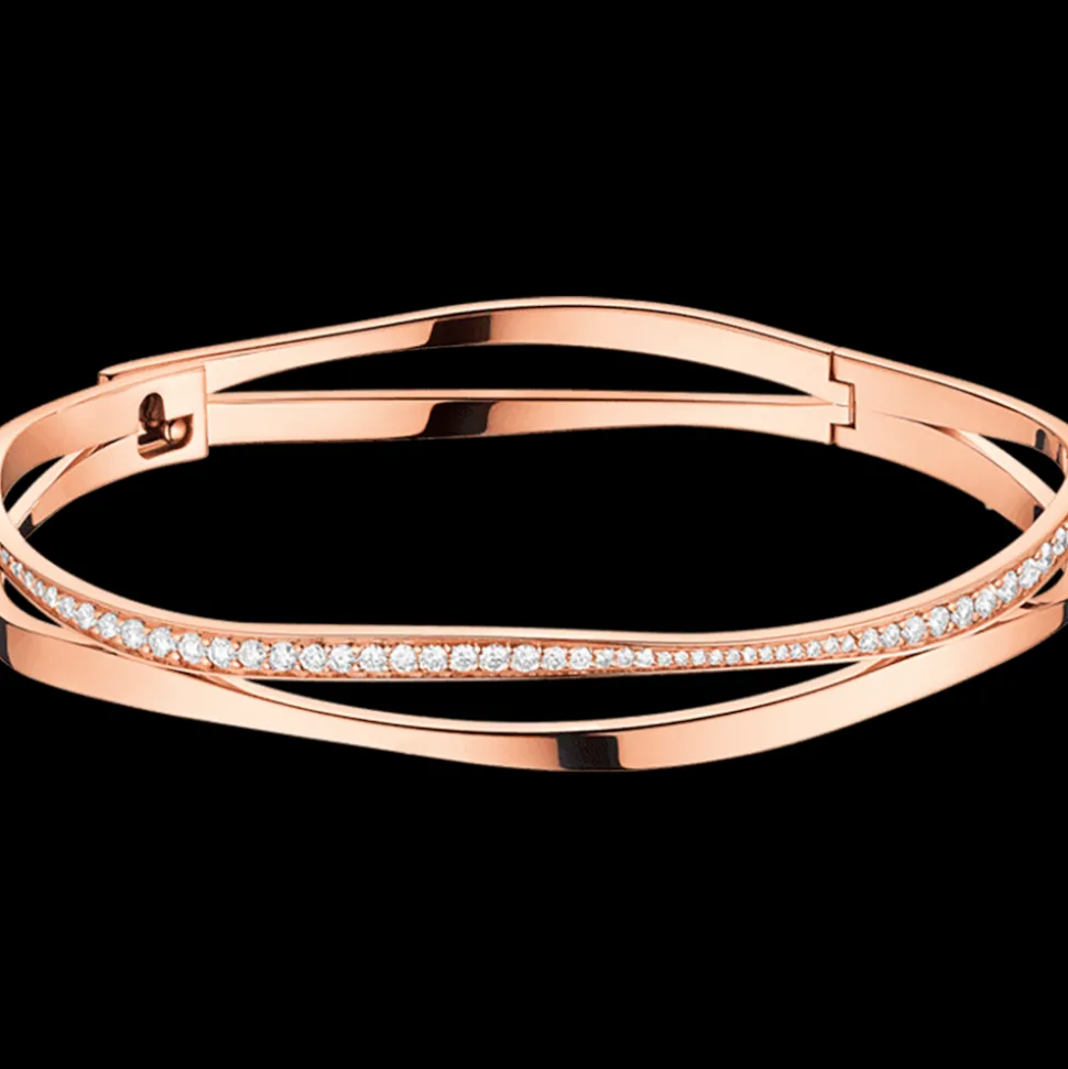 Armband, 18 K Rotgold, Diamanten