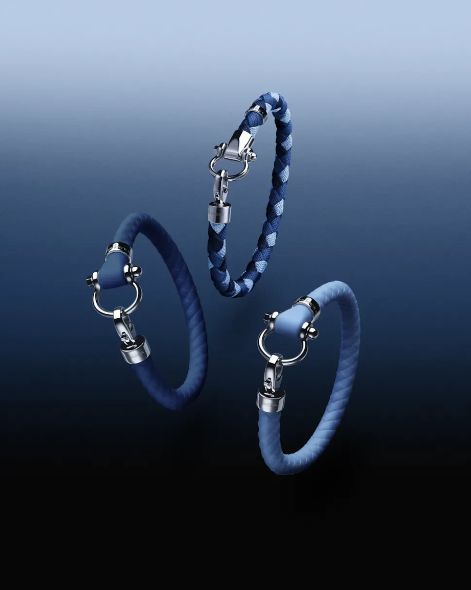 Armband, Kautschuk, Edelstahl