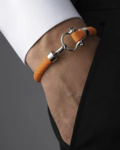 Armband, Kautschuk, Edelstahl