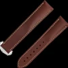 Braunes Lederarmband mit Faltschließe
