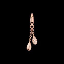 Charm, 18 K Rotgold, Diamanten