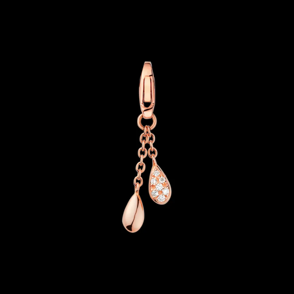 Charm, 18 K Rotgold, Diamanten