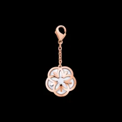 Charm, 18 K Rotgold, Perlmutt