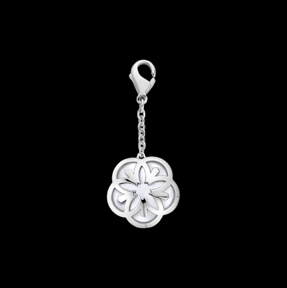 Charm, 18 K Weißgold, Perlmutt