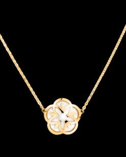 Collier, 18 K Gelbgold, Perlmutt