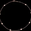 Collier, 18 K Rotgold, Diamanten