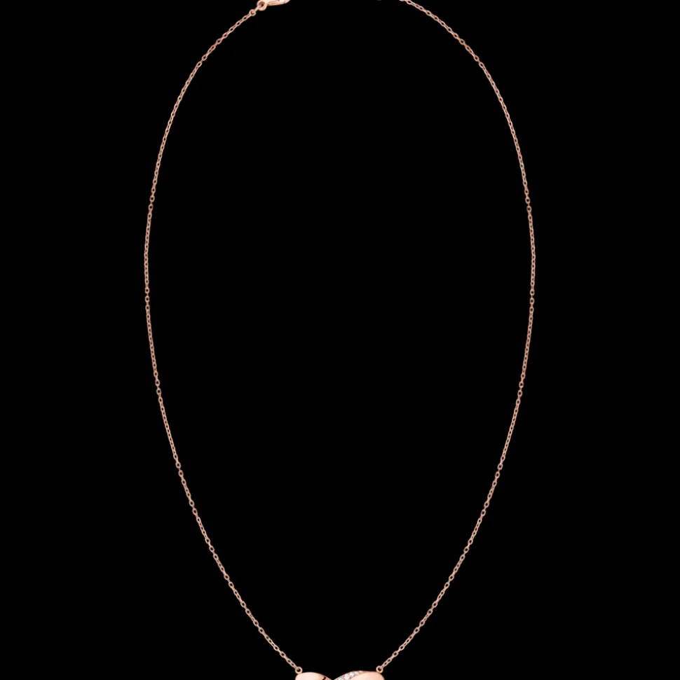 Collier, 18 K Rotgold, Diamanten