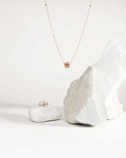 Collier, 18 K Rotgold, Karneol