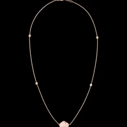 Collier, 18 K Rotgold, Opal