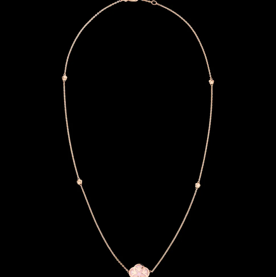 Collier, 18 K Rotgold, Opal