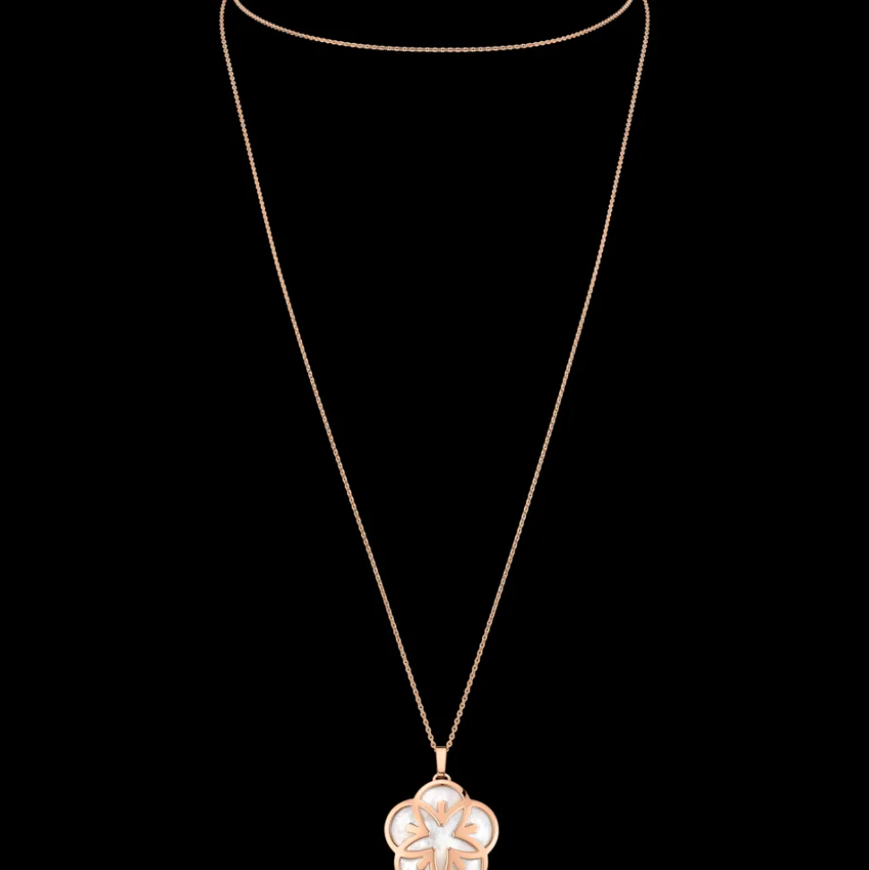 Collier, 18 K Rotgold, Perlmutt