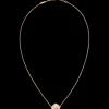 Collier, 18 K Rotgold, Perlmutt