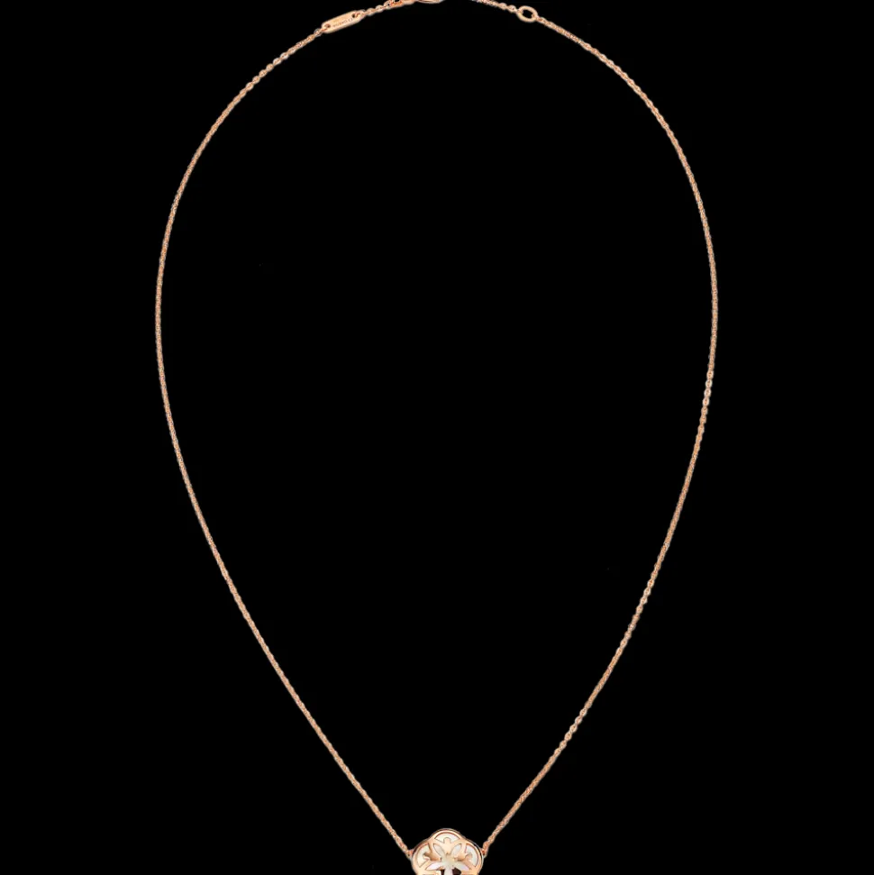 Collier, 18 K Rotgold, Perlmutt