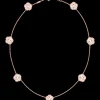 Collier, 18 K Rotgold, Perlmutt