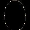 Collier, 18 K Rotgold, Perlmutt