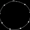 Collier, 18 K Weißgold, Diamanten