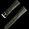 Dunkelgrünes Alligatorlederarmband mit Dornschließe