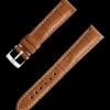 Goldbraunes Alligatorlederarmband mit Dornschließe