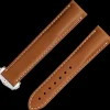 Goldbraunes Lederarmband mit Faltschließe