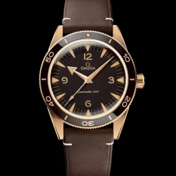 41 mm, Bronze Gold mit Lederarmband
