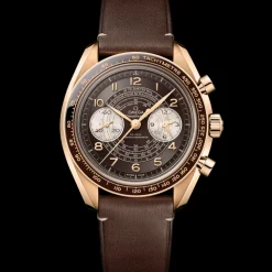 43 mm, Bronze Gold mit Lederarmband