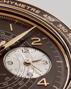43 mm, Bronze Gold mit Lederarmband