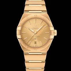 39 mm, Gelbgold mit Gelbgoldband