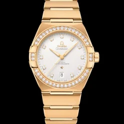 39 mm, Gelbgold mit Gelbgoldband