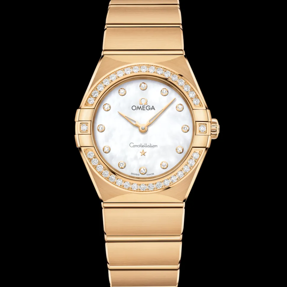 28 mm, Gelbgold mit Gelbgoldband