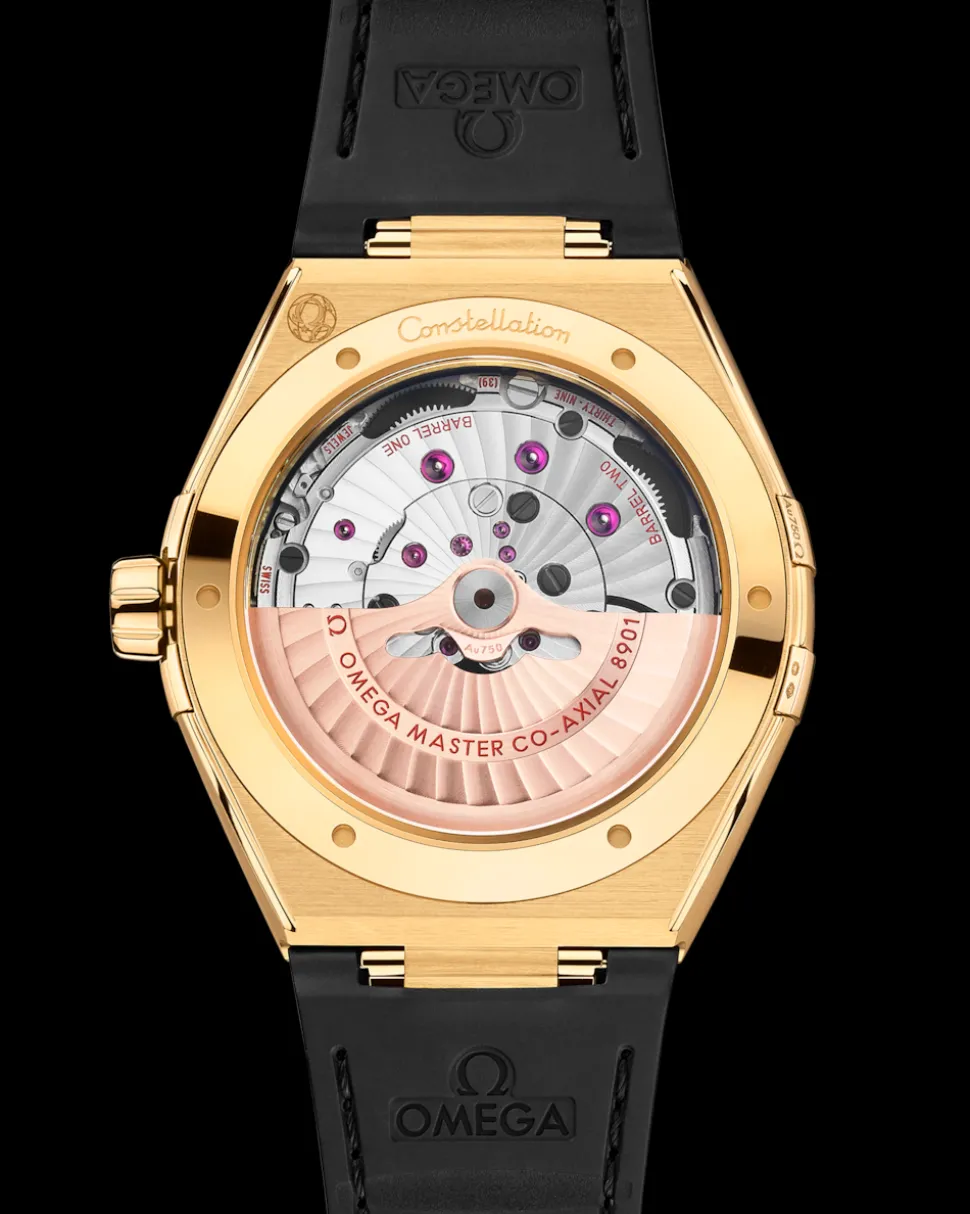 41 mm, Gelbgold mit Lederarmband