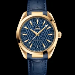 41 mm, Gelbgold mit Lederarmband