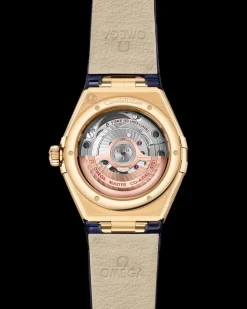 29 mm, Gelbgold mit Lederarmband