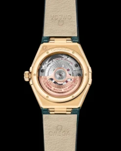 29 mm, Gelbgold mit Lederarmband