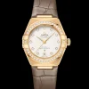 29 mm, Gelbgold mit Lederarmband