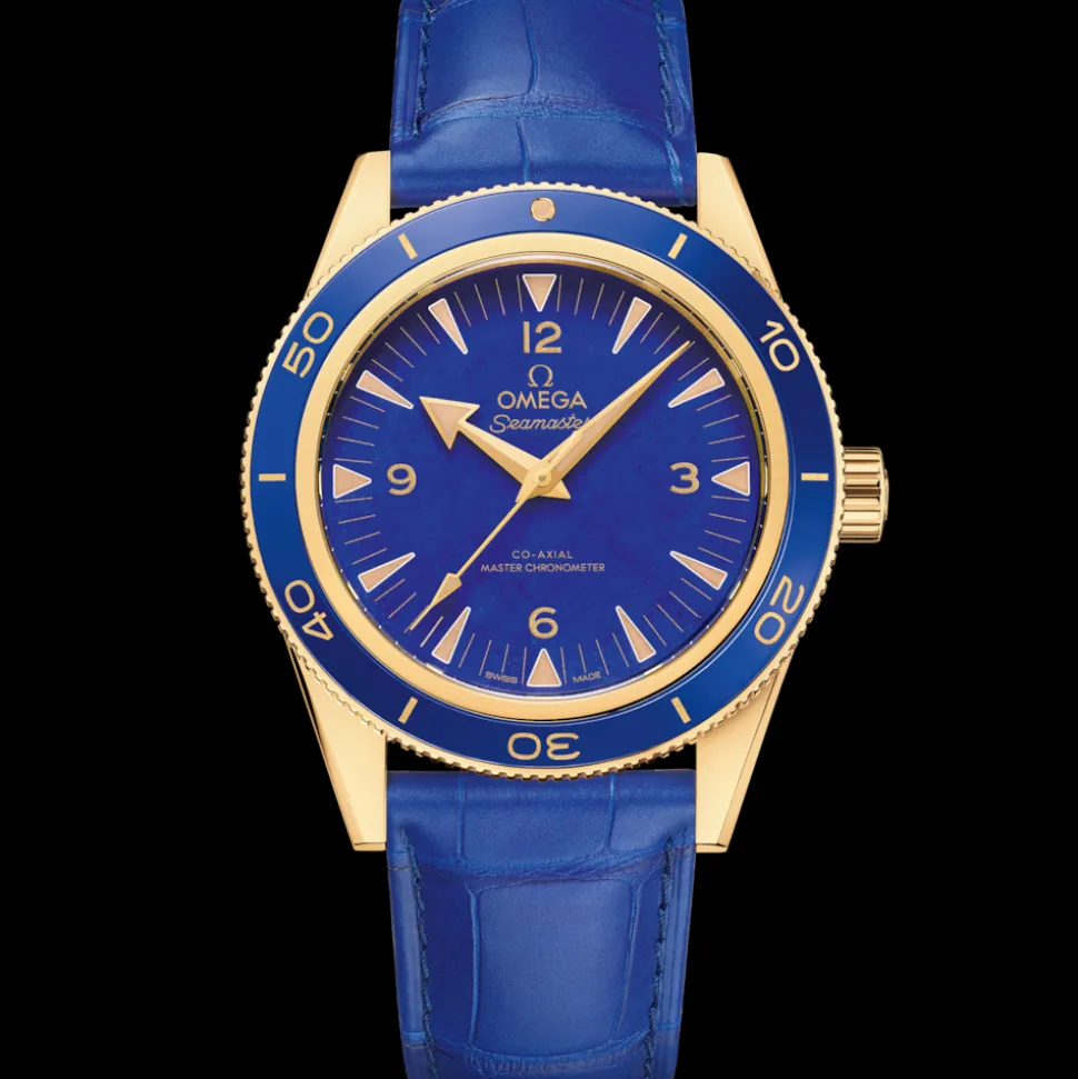 41 mm, Gelbgold mit Lederarmband