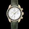 38 mm, Gelbgold mit Lederarmband