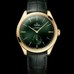 40 mm, Gelbgold mit Lederarmband