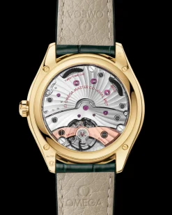 40 mm, Gelbgold mit Lederarmband