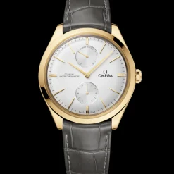 40 mm, Gelbgold mit Lederarmband