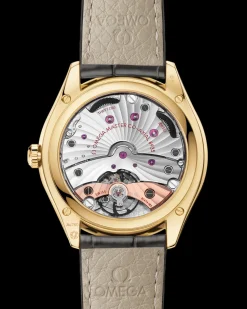40 mm, Gelbgold mit Lederarmband