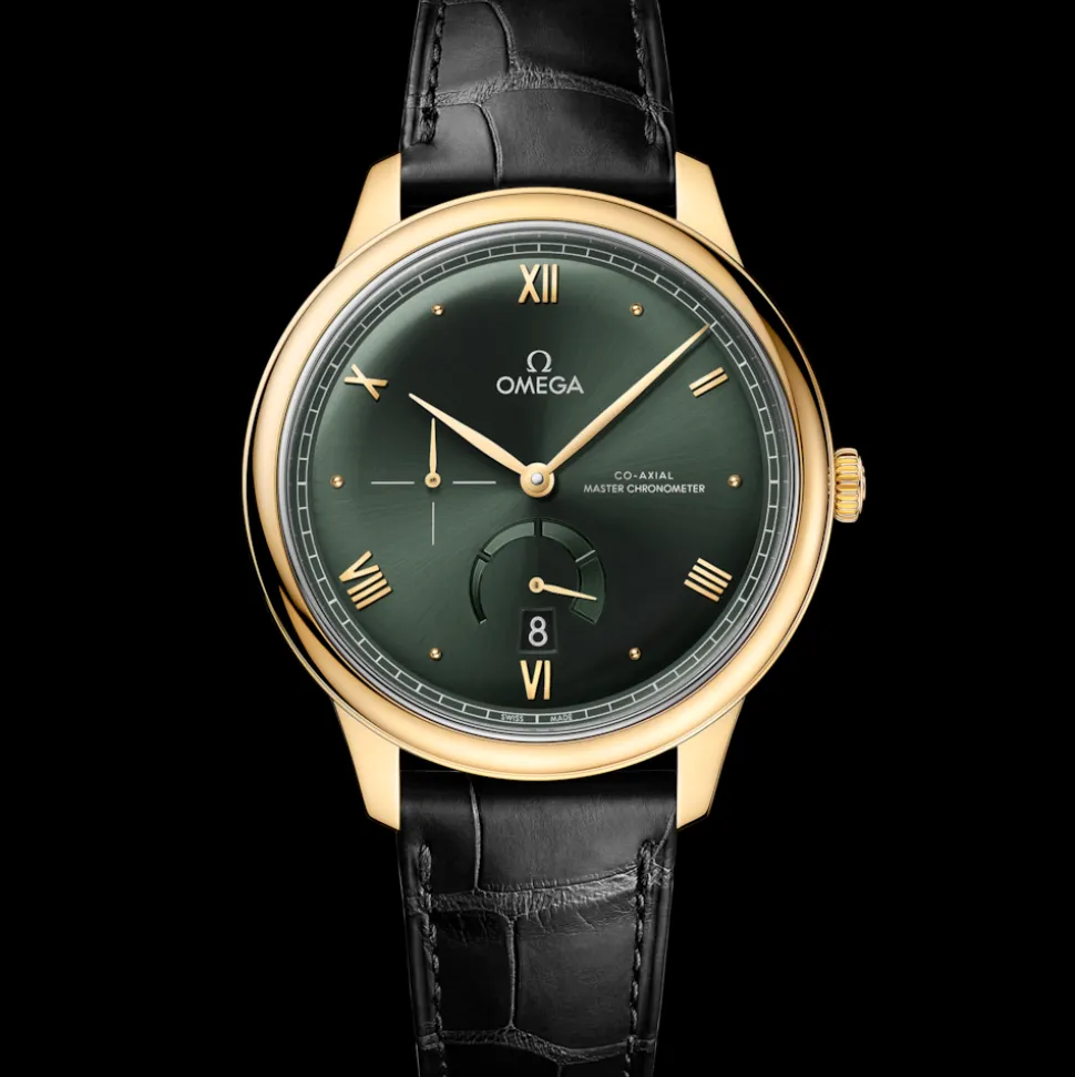 41 mm, Gelbgold mit Lederarmband