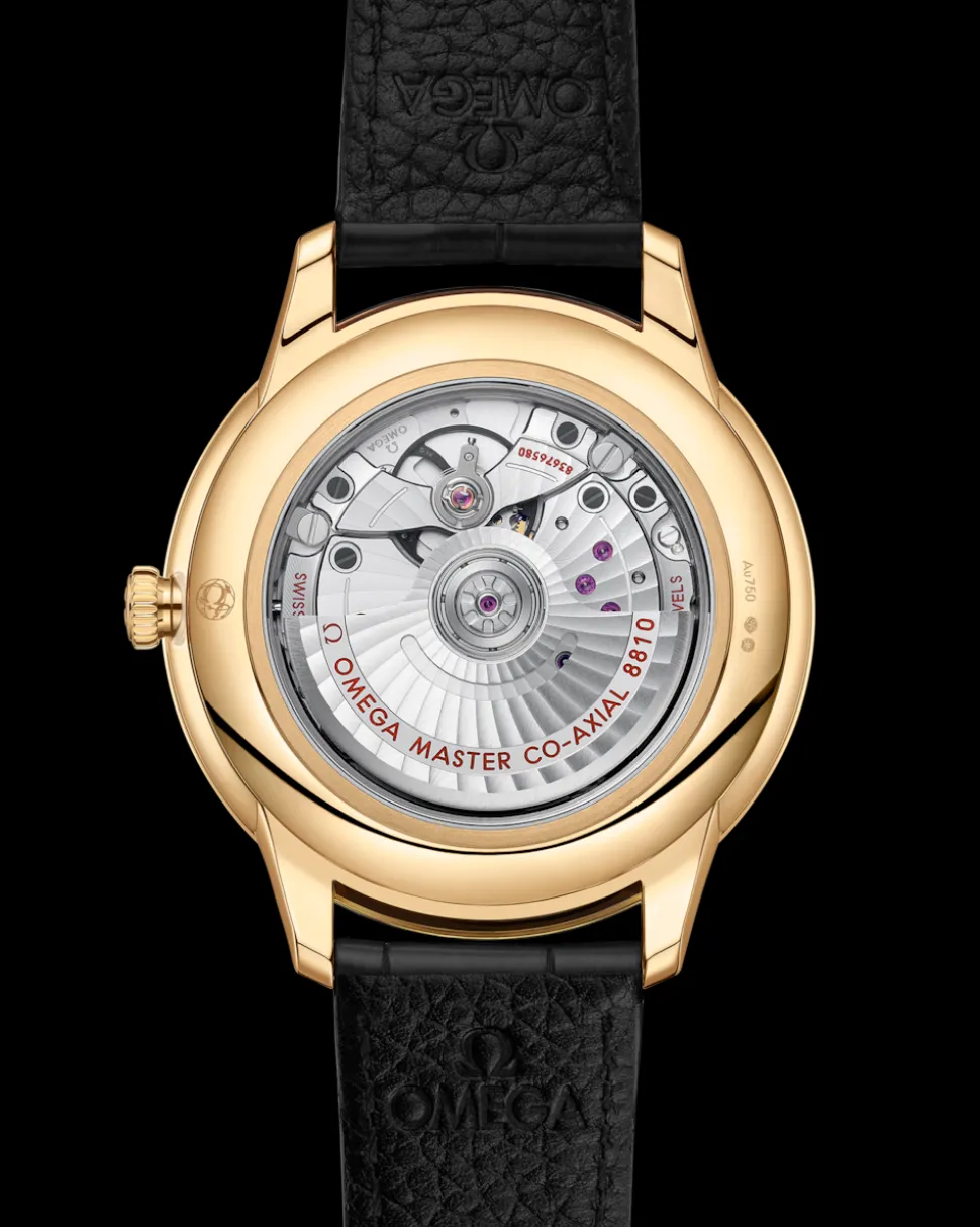 41 mm, Gelbgold mit Lederarmband