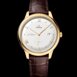 41 mm, Gelbgold mit Lederarmband