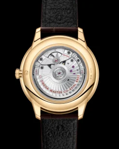 41 mm, Gelbgold mit Lederarmband