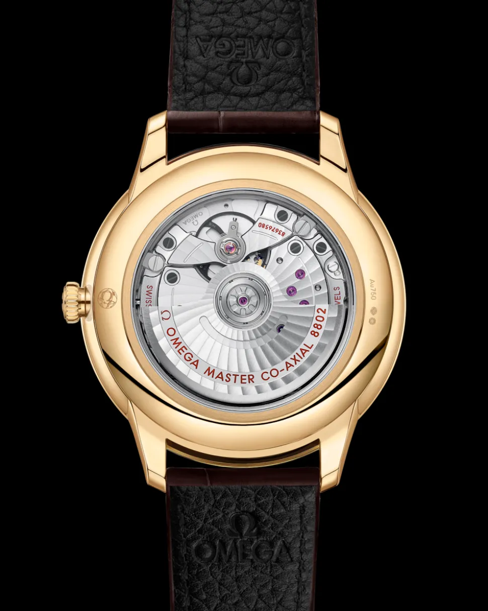 41 mm, Gelbgold mit Lederarmband